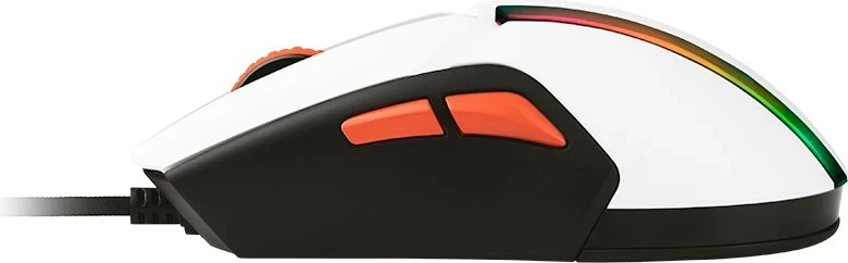 Maus Tracer GameZone COOL, RGB, 12 000 dpi, i bardhë