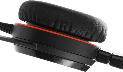 Kufje Jabra Evolve 30 II Stereo MS, me kabllo, ngjyrë zezë-kuqe