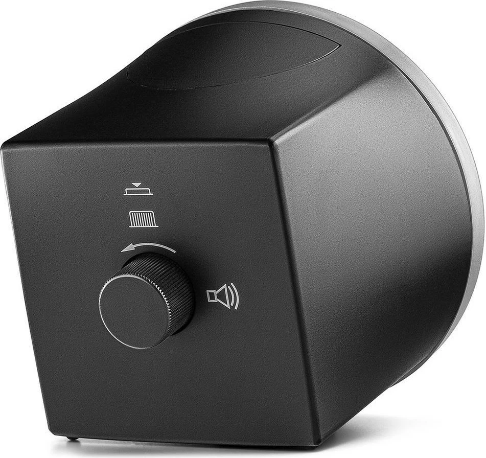 Alarm Braun BC07SB-DCF, analog, radio kontroll, zi e argjendtë