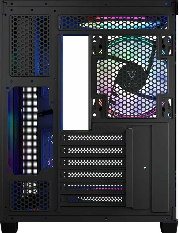 Kasë MODECOM Volcano Panorama APEX ARGB 5F, Midi Tower, gri