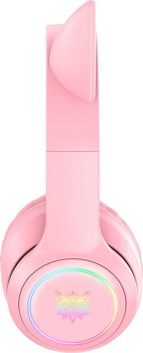 Kufje gaming ONIKUMA B90 me mikrofon, Bluetooth 5.0, RGB, Rozë