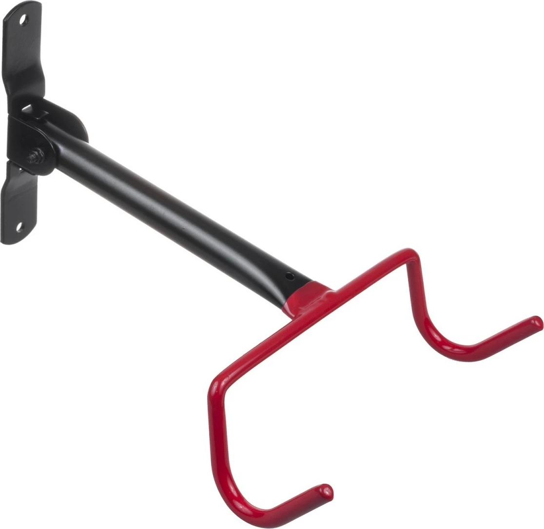 Mbajtës muror horizontal për biçikletë Maclean MC-430, çelik, 30kg, zi/kuq