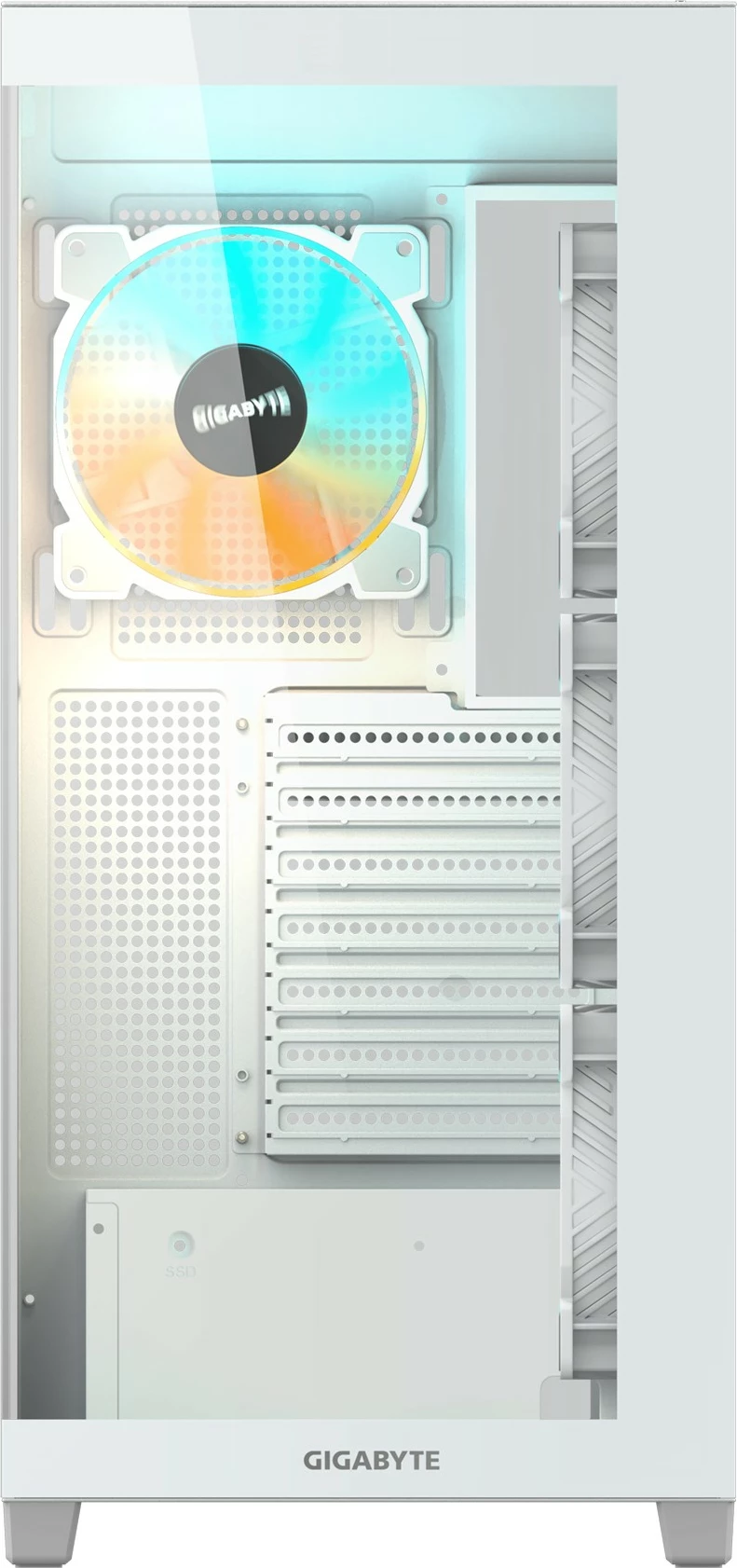 Kasë Gigabyte C500 Panoramic Stealth, Midi Tower, PC, ATX, Mini-ATX, Mini-ITX, e bardhë