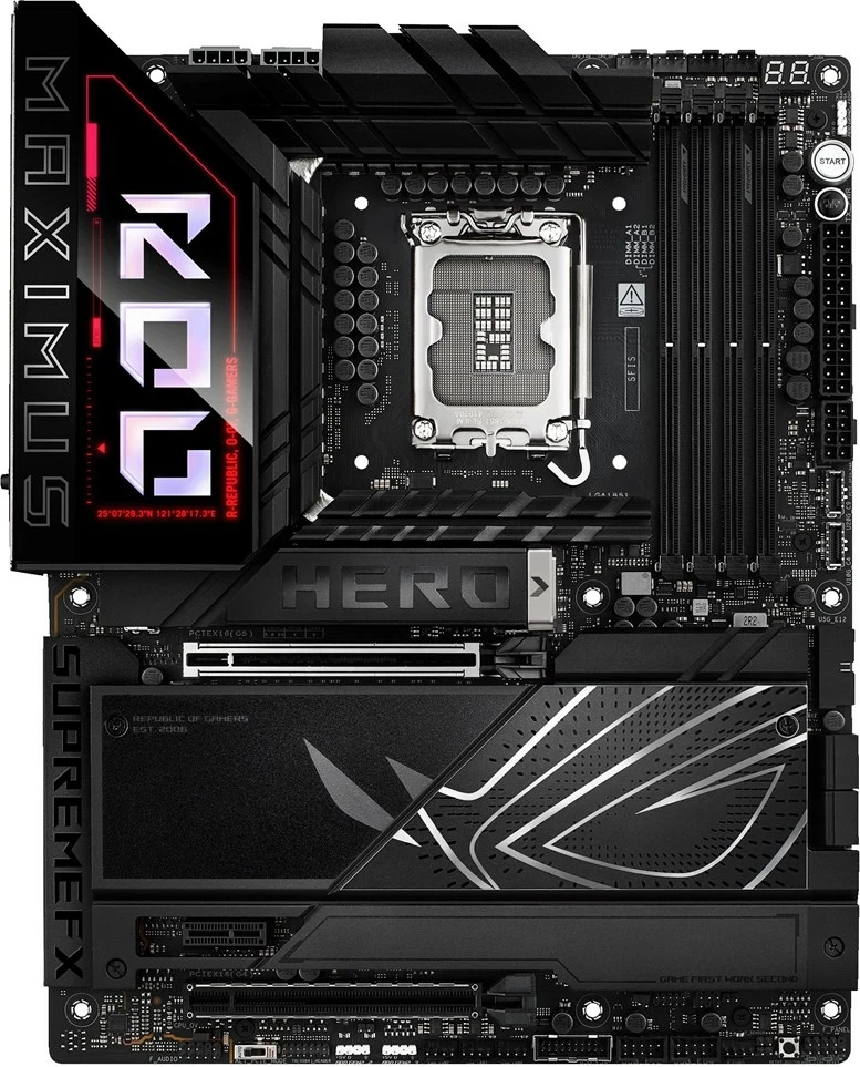 Pllakë amë ASUS ROG MAXIMUS Z890 HERO, Socket 1851, ATX, E zezë