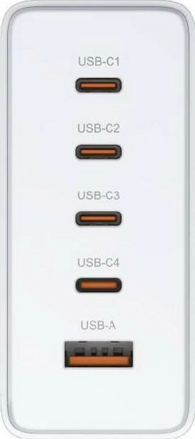 Karikues rrjeti D-link DCF-241, GaN, 240W, 4x USB-C, 1x USB-A, bardhë