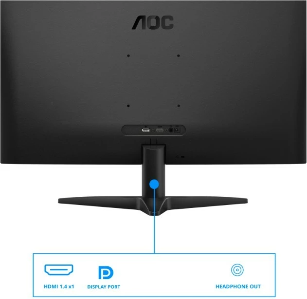 Monitor, AOC, 27B36X, 27" FHD IPS 144Hz 0.5ms HDR10 Adaptive Sync, HDMI/DP, i zi, me kabllo HDMI 1.5 m