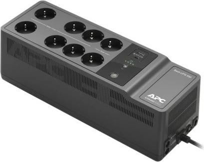 UPS APC BE850G2-GR, 850VA, 8 dalje Schuko, USB Type-C dhe A, e zezë