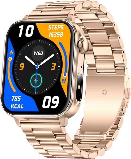 Smartwatch Colmi P80 1.83" HD, thirrje Bluetooth, 100+ sporte, IP67, rrip çelik, ari