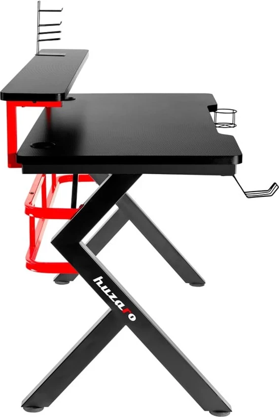 Tavolinë për kompjuter Huzaro Hero 5.0, e zezë/e kuqe