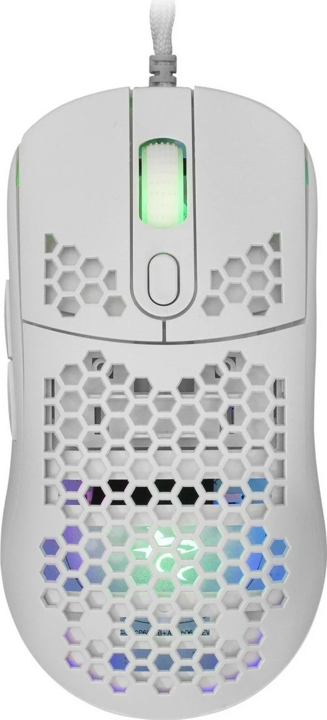 Maus gaming White Shark GM-5007 Galahad, 7200 DPI, RGB, i bardhë