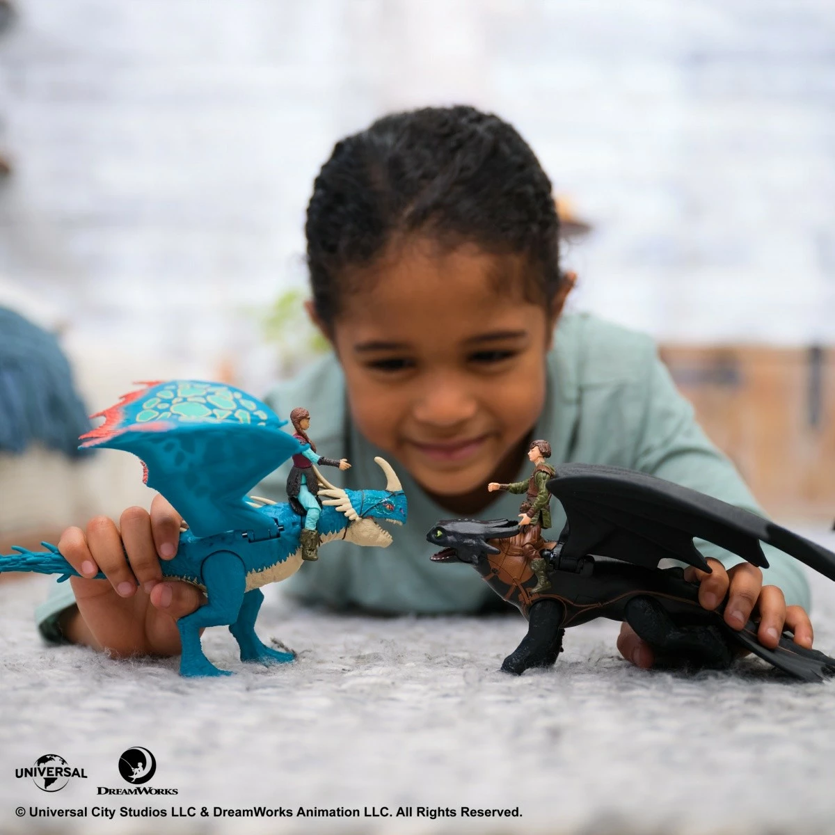 Set figurina Spin Master How to Train Your Dragon, Deadly Nadder + Astrid, plastikë