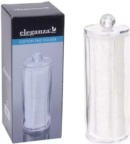 Mbajtës akrilik KOOPMAN për pambuk pastrues Ø7xH20cm