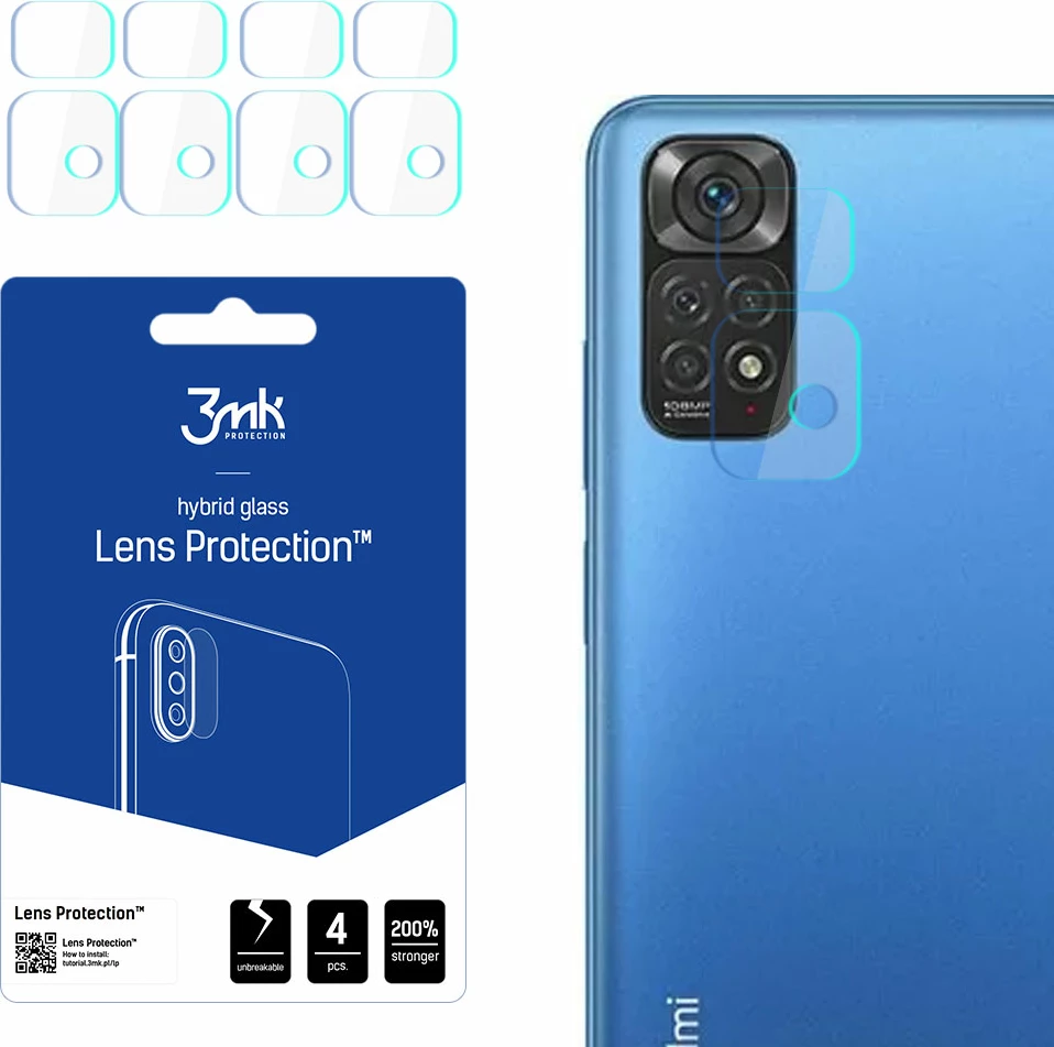 Mbrojtës lentash 3mk Protection për Xiaomi Redmi Note 11S, 4 copë