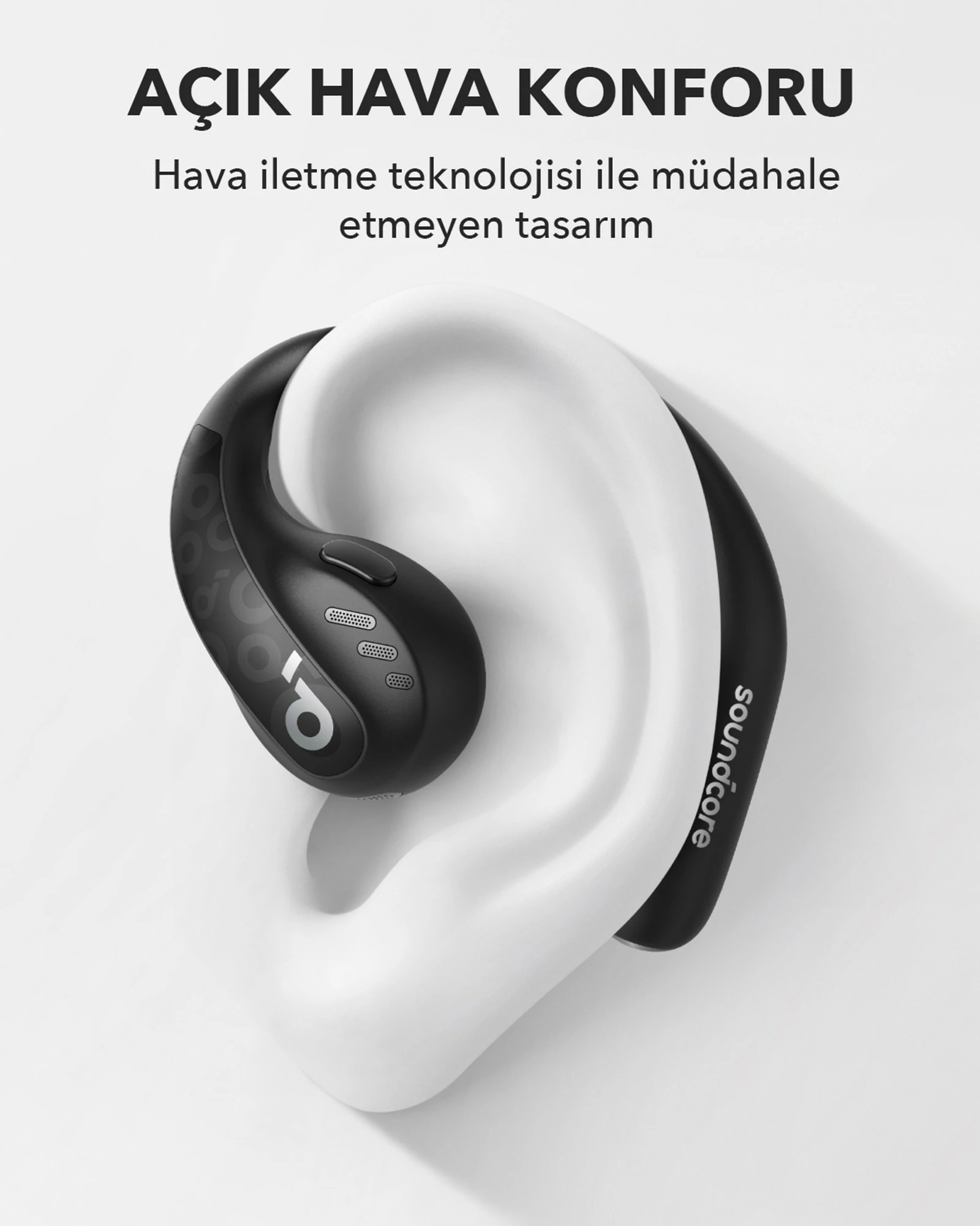 Kufje Anker Soundcore AeroFit Pro Biae, të bardha