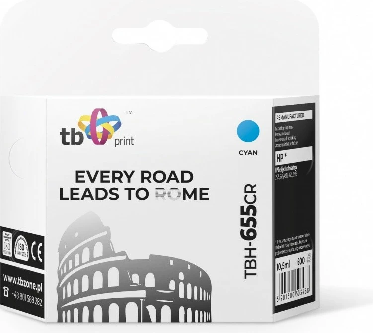 Toner TB Print TBH-655CR, cyan, për HP Deskjet Ink Advantage