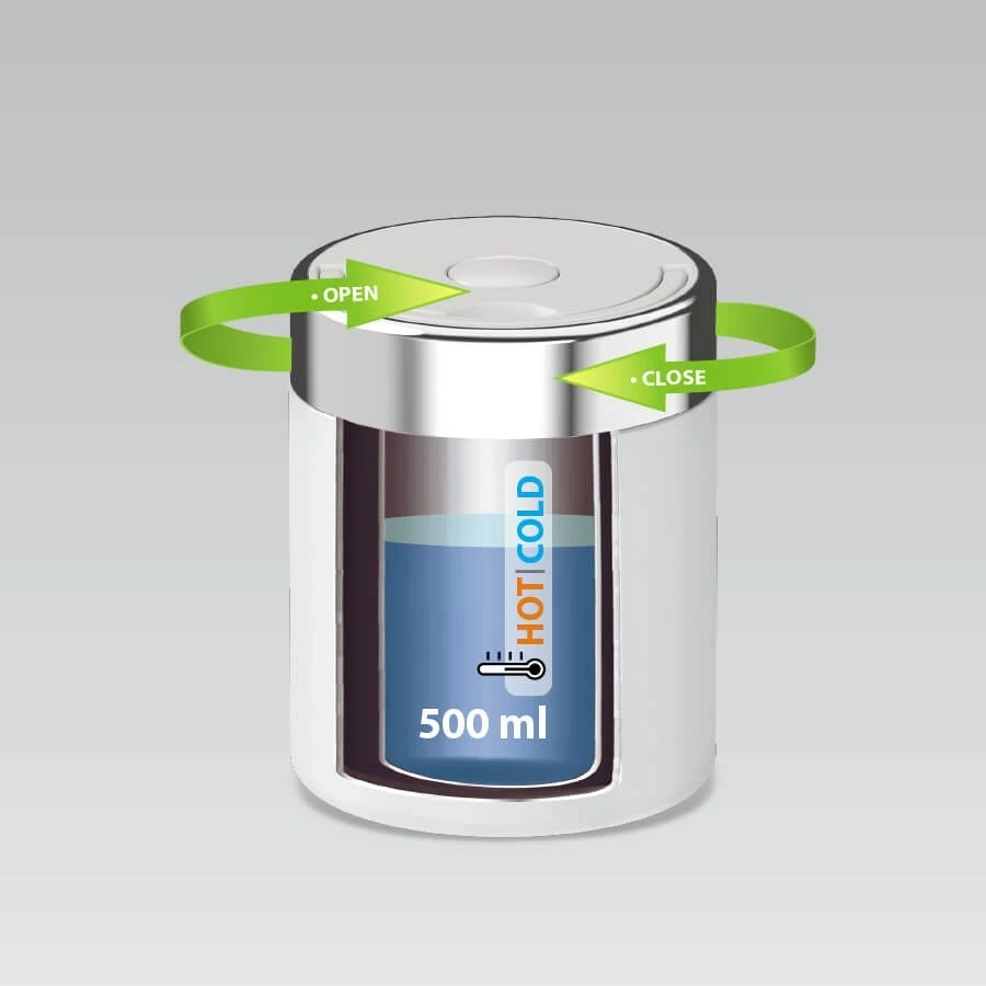 Termos ushqimi Maestro MR-1649-50, 0.5L, çelik inox, e bardhë