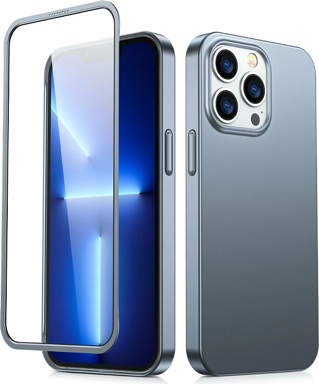 Mbështjellës Joyroom JR-BP928 për iPhone 13 Pro Max, 360°, xham i temperuar, Gri