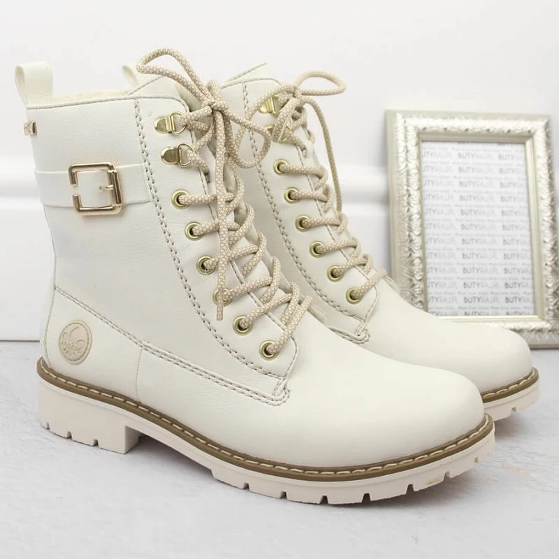 Këpucë femra Rieker, të bardha