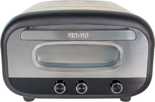 furë pice, UNOLD, Alfredo 68806, deri 450°C, gur pice cordierit, rregullim veçmas i nxehtësisë sipër/poshtë, inox, argjendtë, me lopatë pice