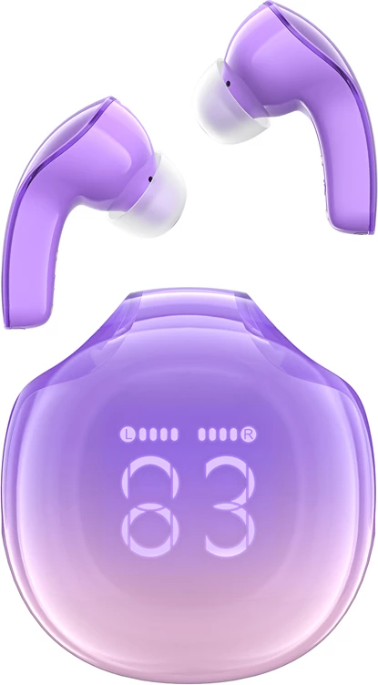 Kufje Acefast T9 wireless, Bluetooth 5.3, me ekran LED, vjollcë