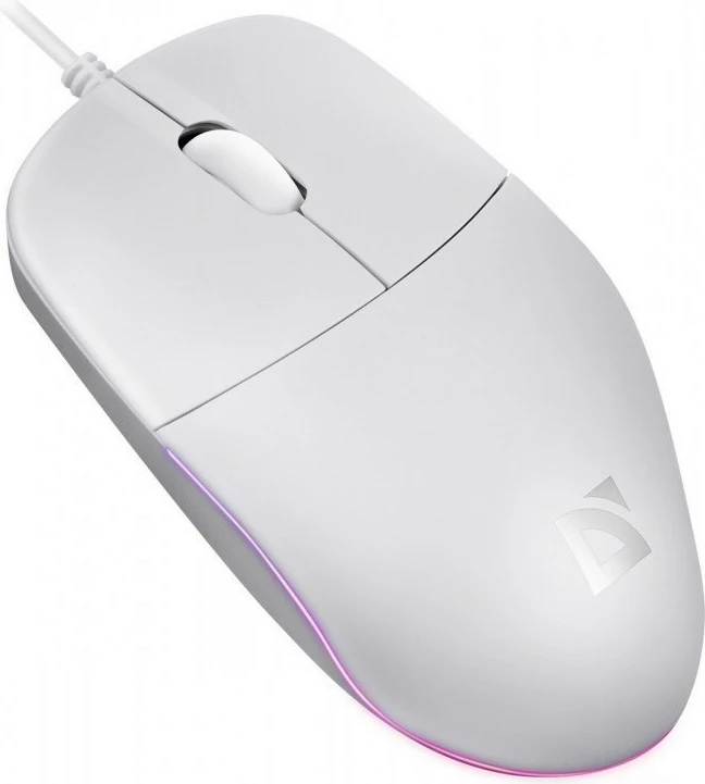 Maus Defender Azora MB-241, me kabllo, 1200 DPI, RGB, Bardhë