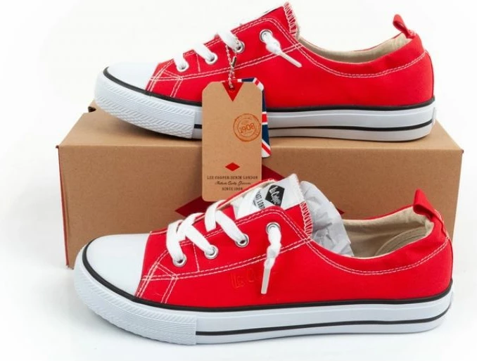 Këpucë për femra Lee Cooper, të kuqe