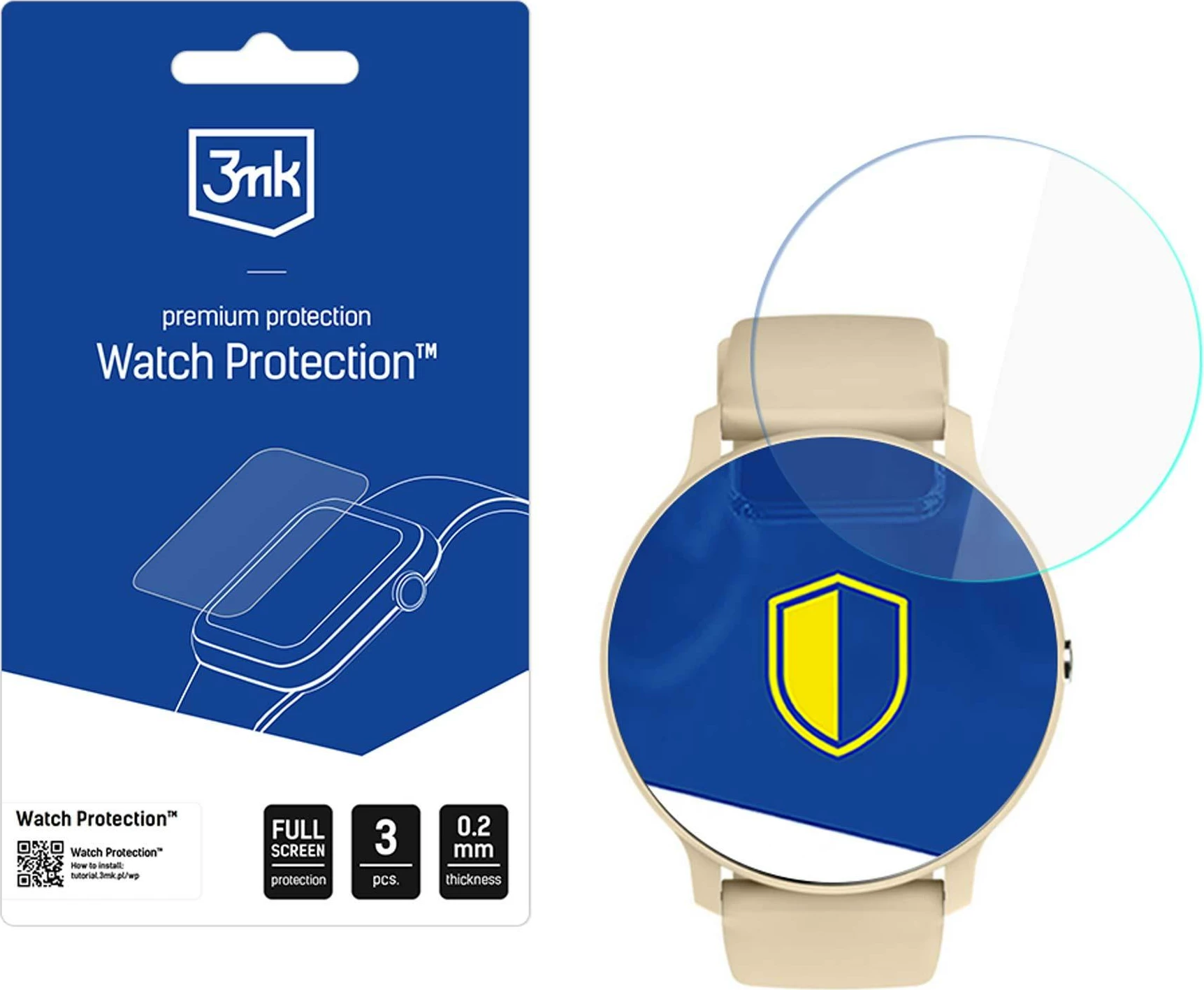 Mbrojtëse ekrani për orë të mençur 3mk Protection për Rubicon RNCF16, 0.2 mm