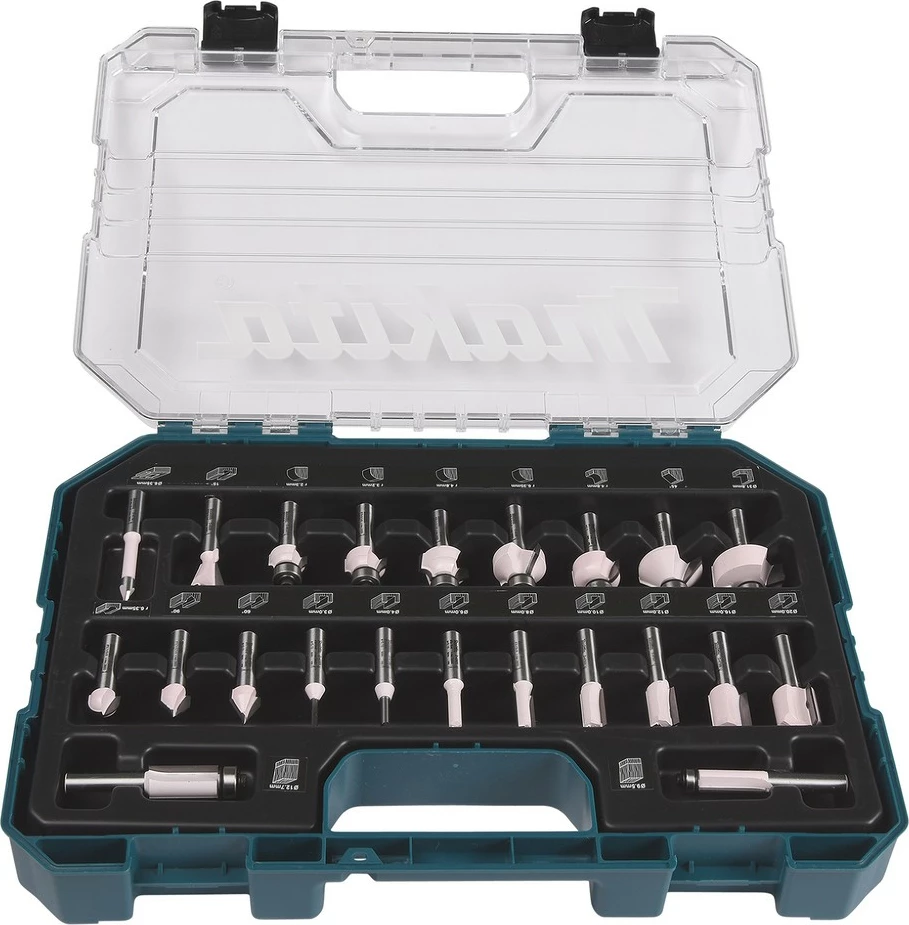 Set freza Makita D-74778, 8 mm, metallic, 345x250 mm
