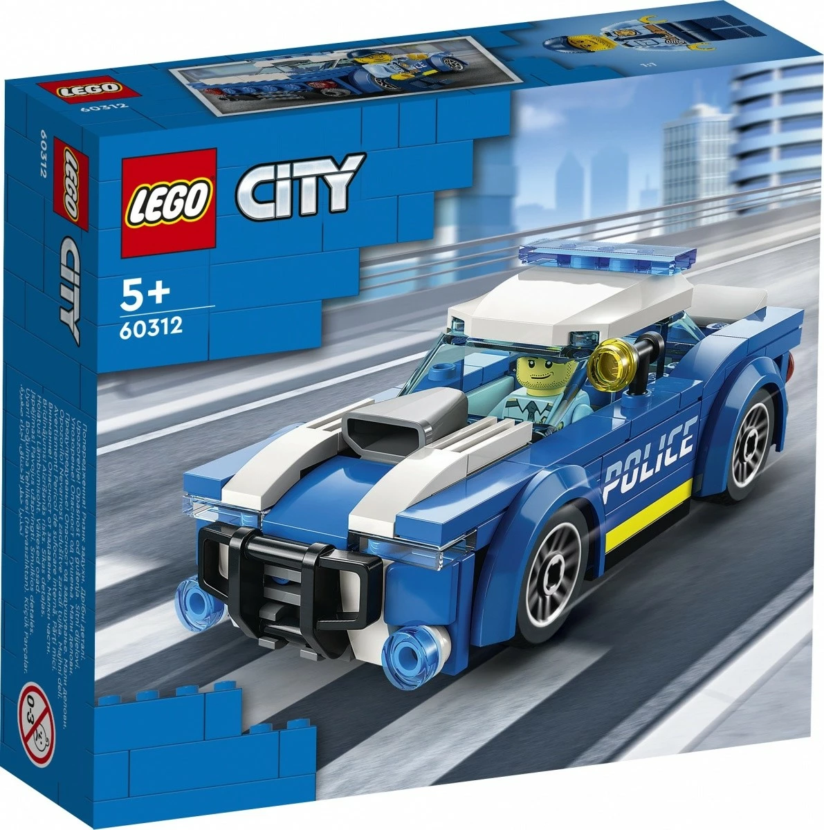 Set LEGO City makinë policie 60312, 94 pjesë, blu
