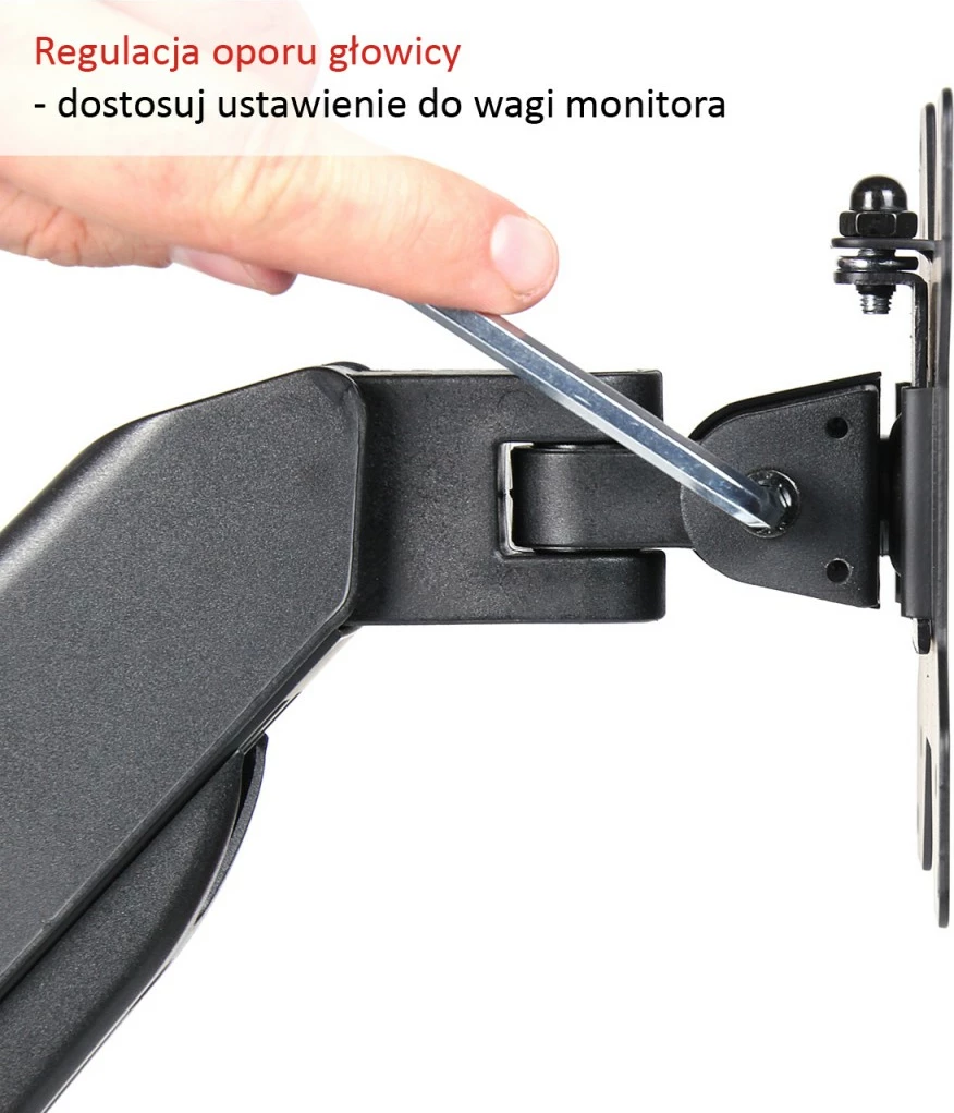 Mbajtës tavoline për monitor ART RAMART L-11GD, për 13-27 inç, i zi