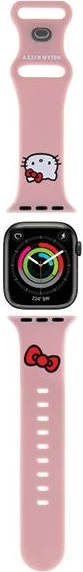 Rrip silikoni për Apple Watch Hello Kitty, 38/40/41mm, rozë