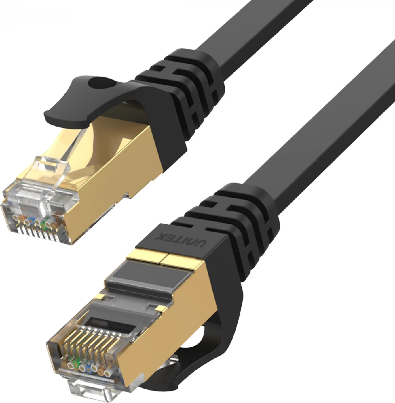 Patchcord Unitek, 3.0m, me këshilla të aritë, ngjyrë e zezë