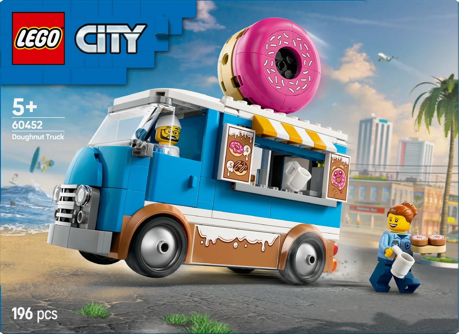 Set LEGO City Mobile Donut Shop 60452, 196 pjesë, plastikë