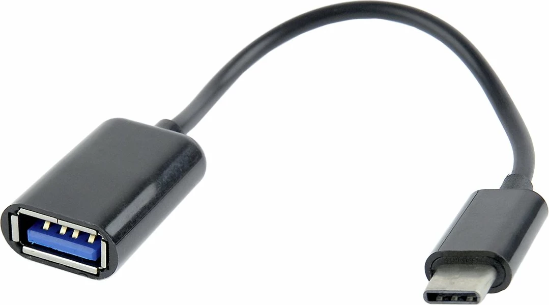 Adapter USB-C në USB-A Gembird A-OTG-CMAF2-01, 20 cm, zi