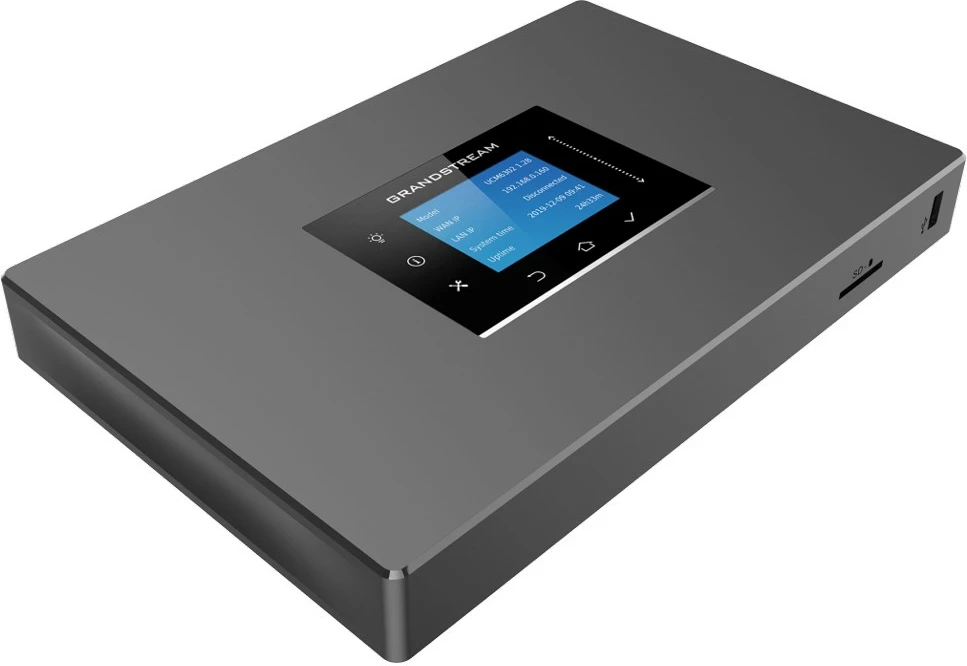 Sistem IP PBX Grandstream UCM6301, 500 përdorues, e zezë