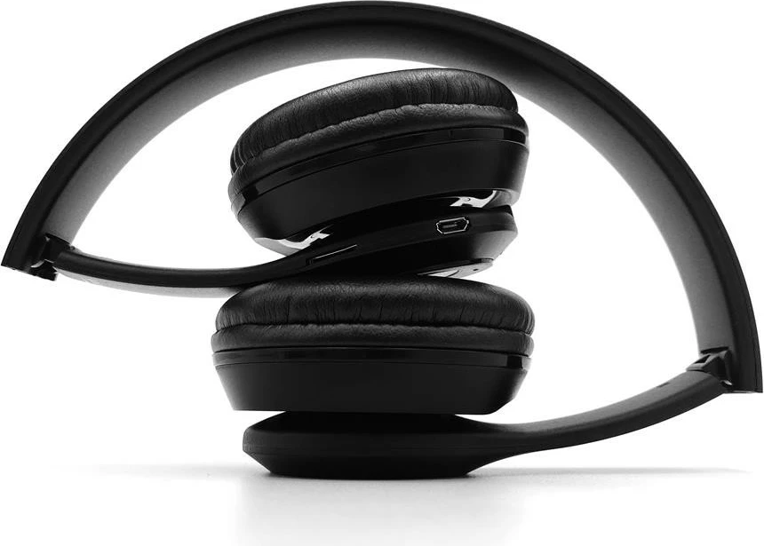 Kufje wireless Media-Tech EPSILION BT MT3591, me mikrofon, microSD, FM radio, Bluetooth, të zeza