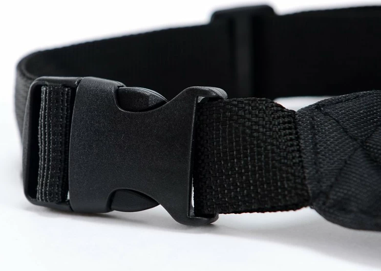 Çantë beli Hurtel për vrapim dhe aktivitete të jashtme, Canvas, e zezë