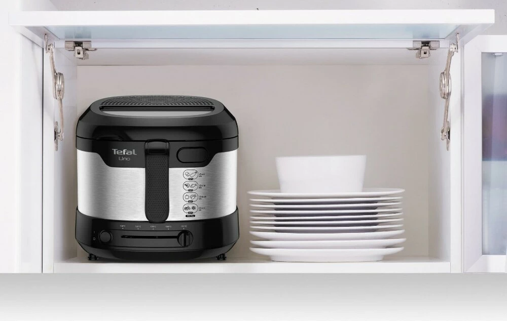 Friterë Tefal Uno M FF215D30, 1.8L, 1600W, inoks/zi