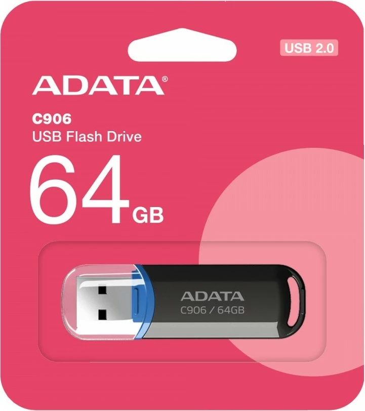 Pendrive ADATA C906, 64GB, USB 2.0, Zi