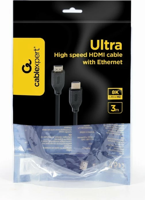 Kabllo HDMI Gembird CC-HDMI8K-3M, 3m, 8K, e zezë