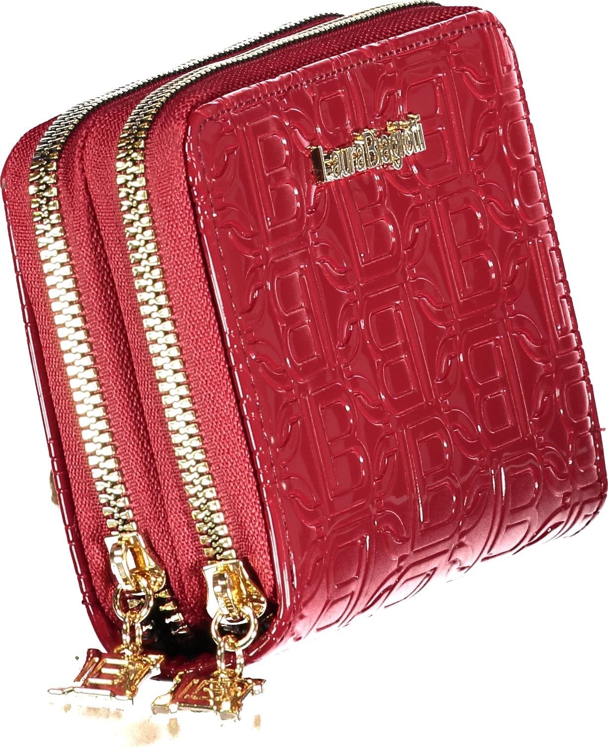 Portofol LAURA BIAGIOTTI Double Arcade femra, kuqe
