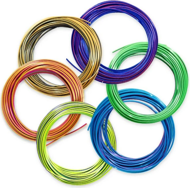 Filament PLA 3Doodler FLOW-TRIFILLS, 6 ngjyra, 260g
