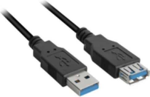 Kabllo USB zgjatës SHARKOON 3.0, 2m, e zezë