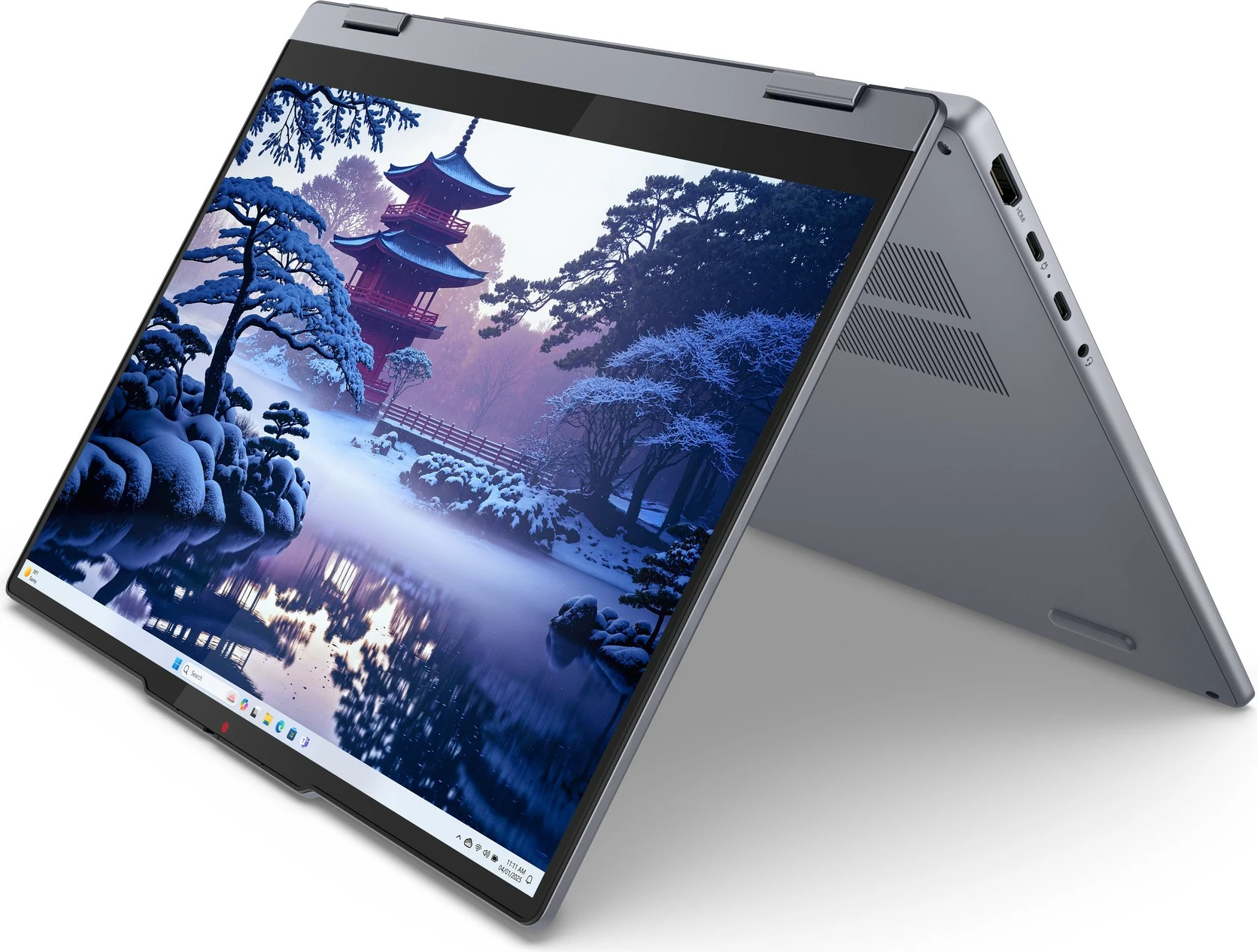 Laptop Lenovo IdeaPad 5 2-in-1 14IAL10, Core Ultra 5 225H, 16GB/512GB SSD, 14" Touch, Luna Grey