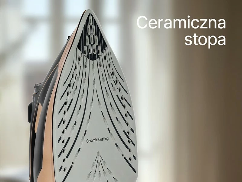 Hekur me avull Lafe VaporMax, 3000W, pllakë qeramike, zi-ari