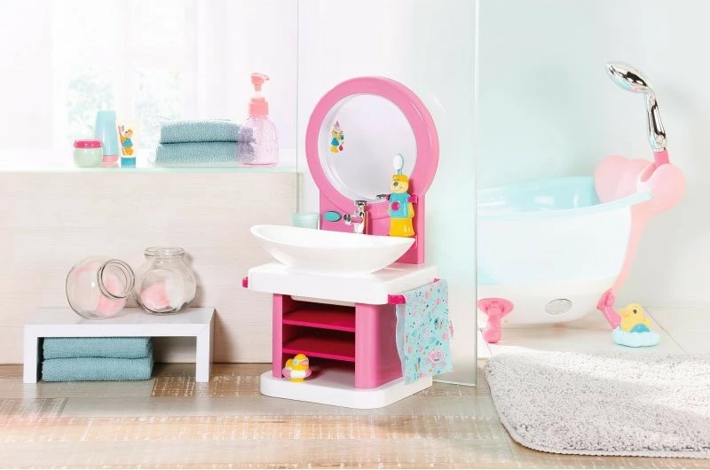 Set aksesorësh Baby Born Toothbrushing Vanity, Zapf, 827093-116719, shumëngjyrësh