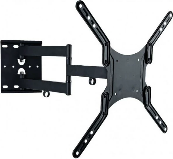 Mbajtës muri për TV/monitor Techly 308893, 23-55 inç, krah i dyfishtë, 45kg, i zi