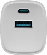 Karikues muri Natec Ribera GAN NUC-2140, 30W, 1x USB-A + 1x USB-C, Bardhë