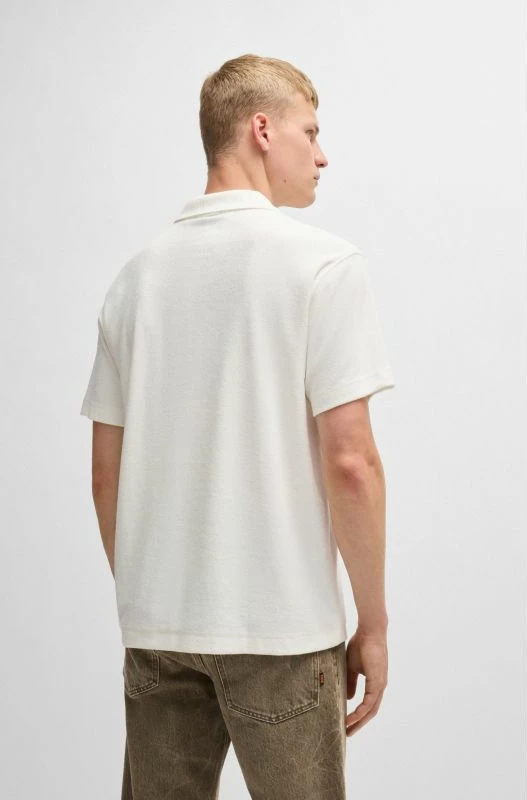 Maicë polo Boss për meshkuj, e bardhë