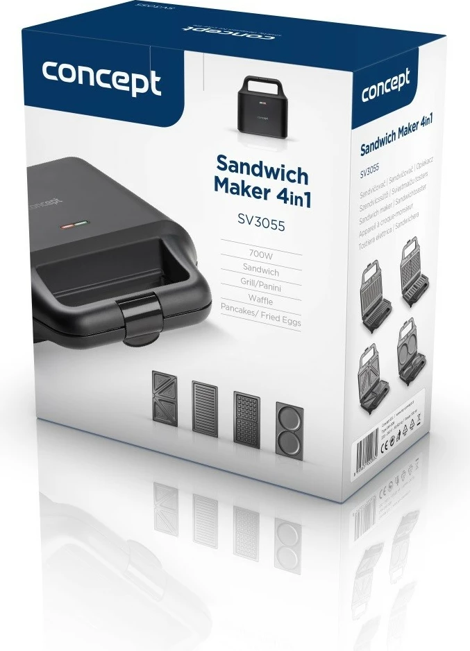 Toaster 4-në-1 Concept SV3055, i zi